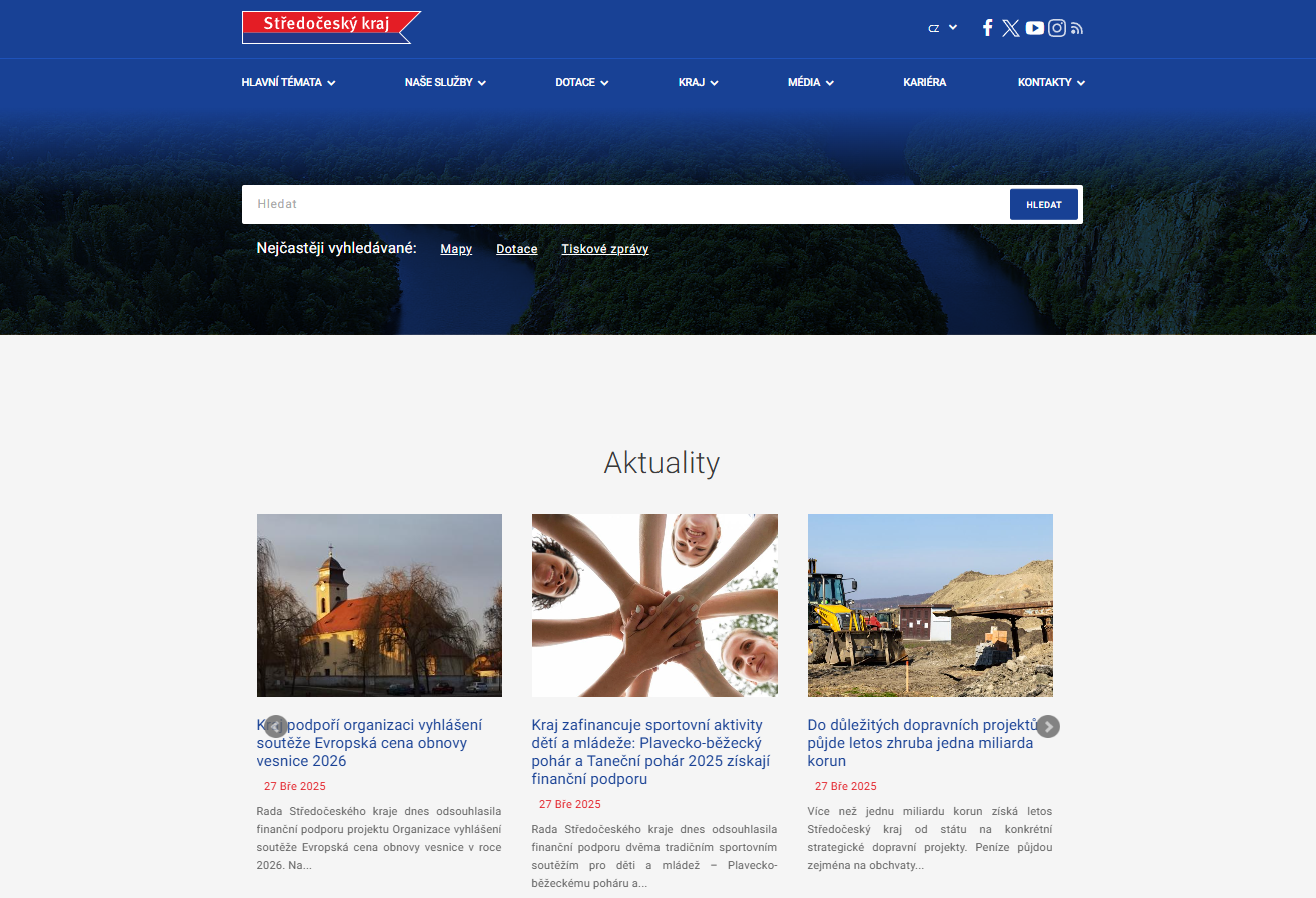 Webový portál pro město